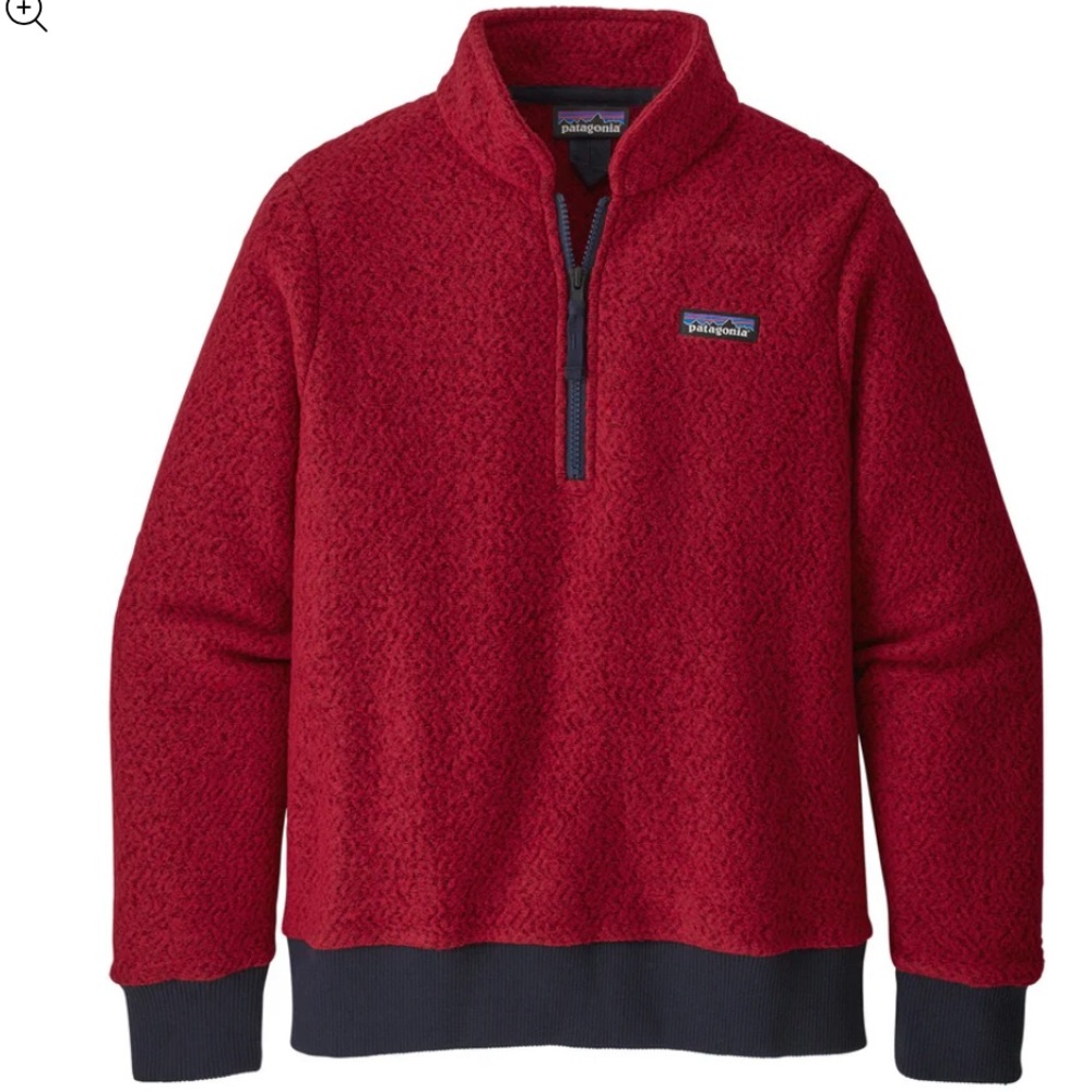 Patagonia W's Woolyester Red Fleece Pullover Sz M